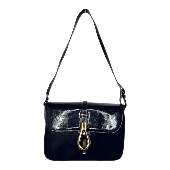 Robert Bestien Originals Womens Vintage 1950s Navy Blue Leather Accordion Purse - Picture 3 of 7